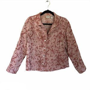 Chico's Jacquard Denim Jacket